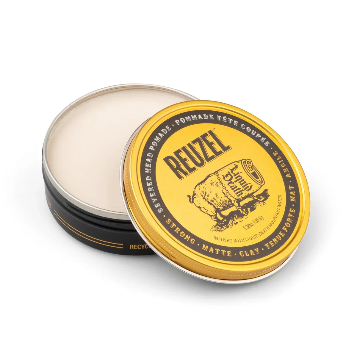 Reuzel x Liquid Death Severed Head Clay Pomade 95g